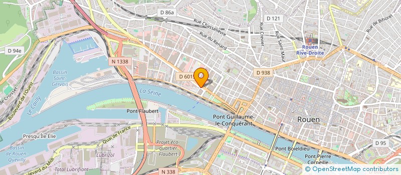 localisation de l'entreprise HRD IMMO INVEST à ROUEN