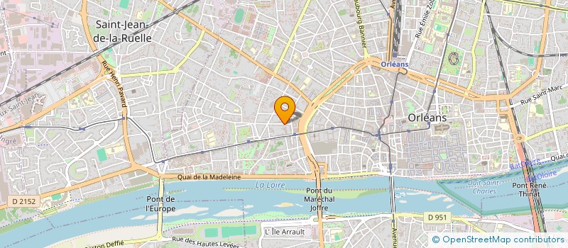 localisation de l'entreprise HRD PATRIMOINE à ORLEANS