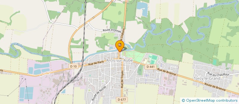 localisation de l'entreprise HRDPDA  ARCIS-SUR-AUBE