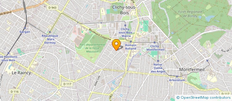 localisation de l'entreprise HRE-INVEST à CLICHY-SOUS-BOIS