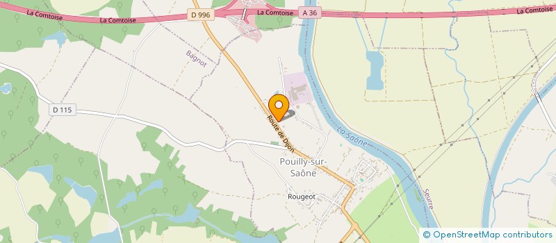 localisation de l'entreprise HRFINANCE  AUVILLARS-SUR-SAONE