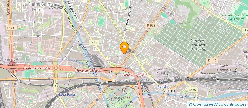 localisation de l'entreprise HRG PRO à AUBERVILLIERS