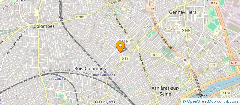 localisation de l'entreprise HRH CONSULTING à BOIS-COLOMBES