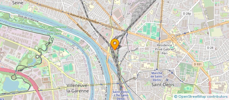 localisation de l'entreprise HRI  SAINT-DENIS