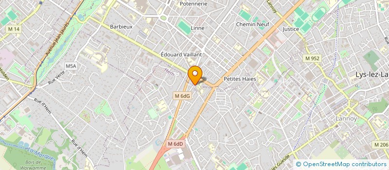 localisation de l'entreprise HRIDAYA TAKARA  ROUBAIX