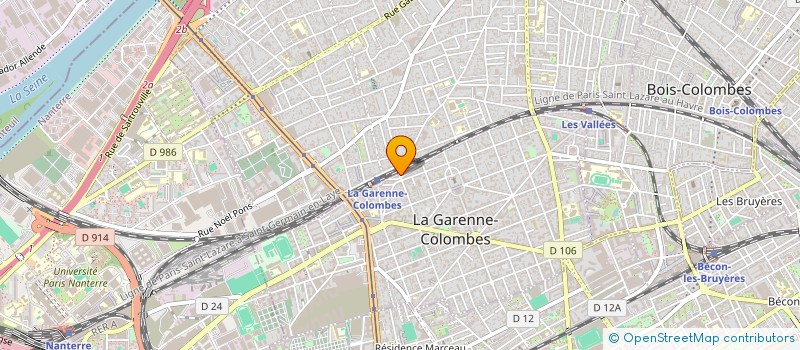 localisation de l'entreprise HRIRDEN ABDELLAH ET OUAHIM à LA GARENNE-COLOMBES