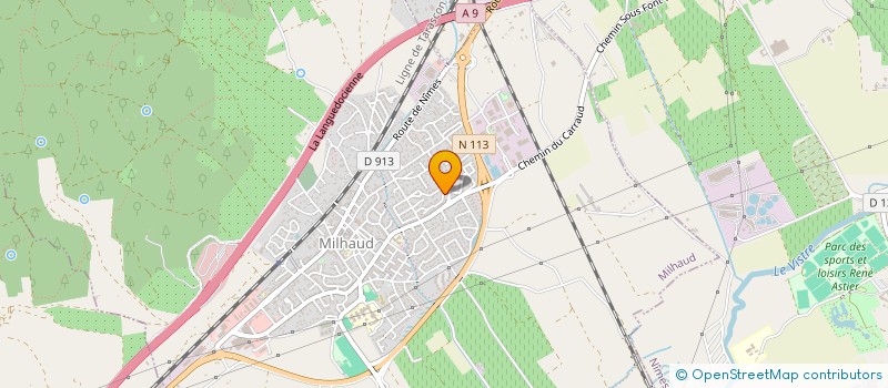 localisation de l'entreprise HRL  MILHAUD