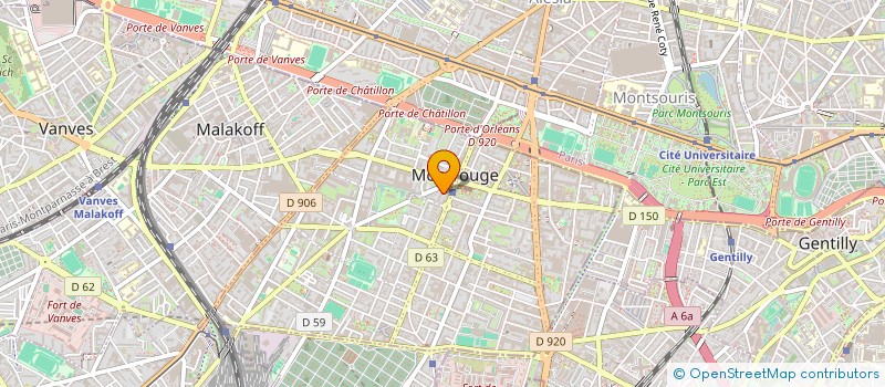 localisation de l'entreprise HRL PROJECT  MONTROUGE