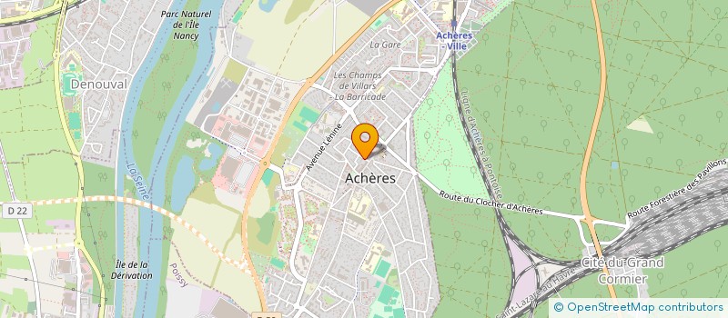 localisation de l'entreprise HRLBT 2  ACHERES