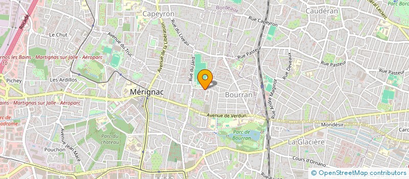 localisation de l'entreprise HRM  MERIGNAC