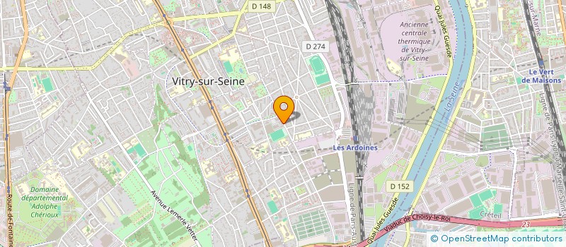 localisation de l'entreprise HRM  VITRY-SUR-SEINE