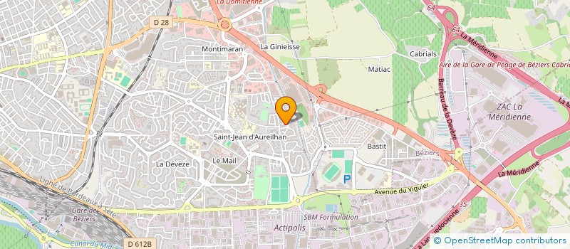 localisation de l'entreprise HRM  BEZIERS