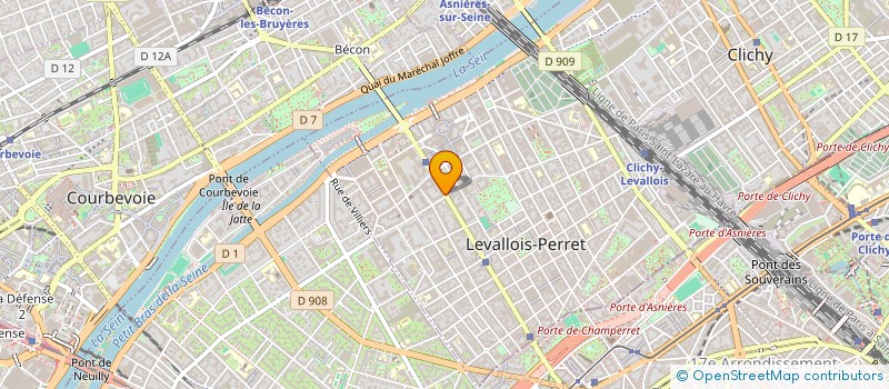 localisation de l'entreprise HRM à LEVALLOIS-PERRET