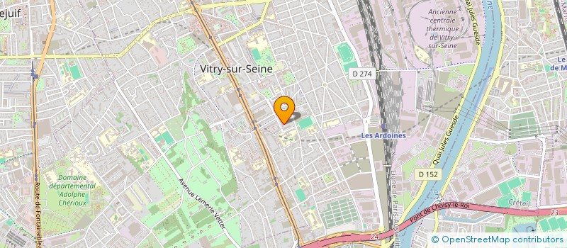 localisation de l'entreprise HRM TRANSPORTS à VITRY-SUR-SEINE