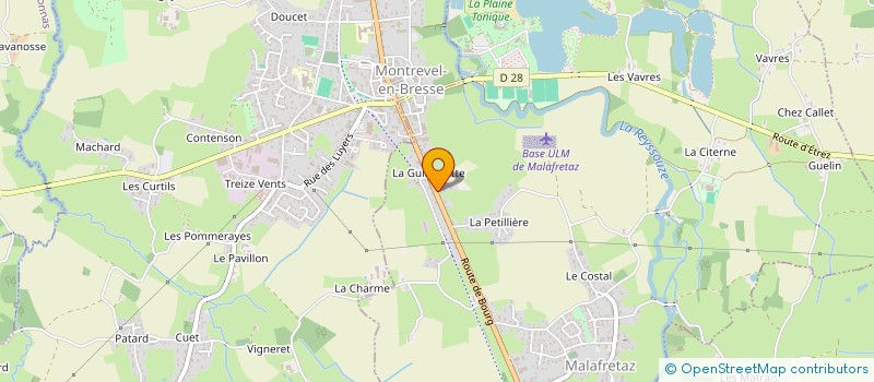 localisation de l'entreprise HRMA IMMOBOURG  MALAFRETAZ