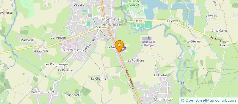 localisation de l'entreprise HRMA PONCIN  MALAFRETAZ