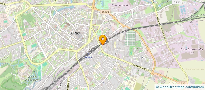 localisation de l'entreprise HRN IMMO à ARRAS