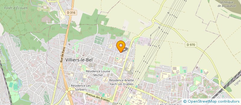 localisation de l'entreprise HRP  VILLIERS-LE-BEL