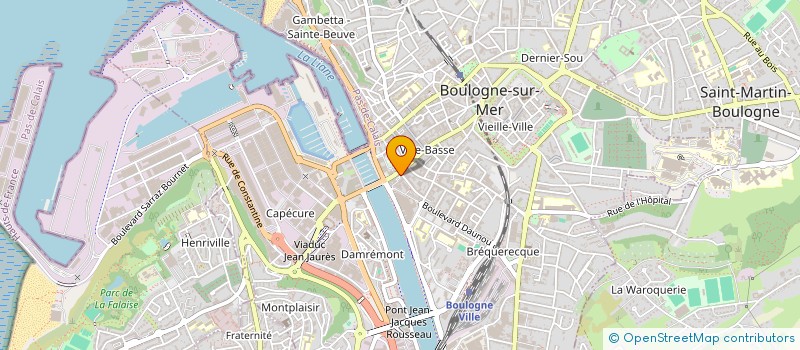 localisation de l'entreprise HRP  BOULOGNE-SUR-MER