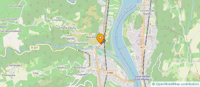 localisation de l'entreprise HRP DEVELOPPEMENT  SARRAS