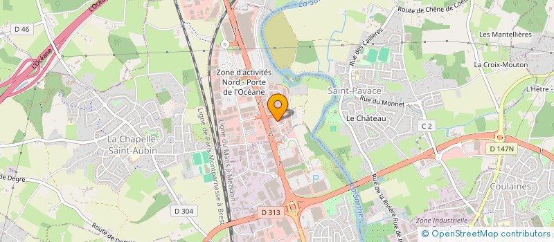 localisation de l'entreprise HRS AUTOMOBILES  LA CHAPELLE-SAINT-AUBIN