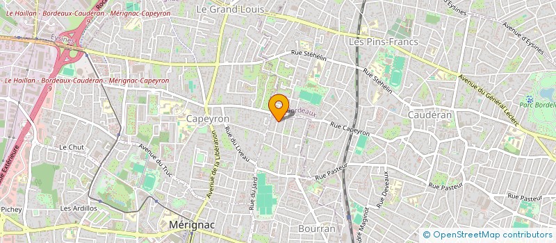 localisation de l'entreprise HRS CONSEIL  MERIGNAC