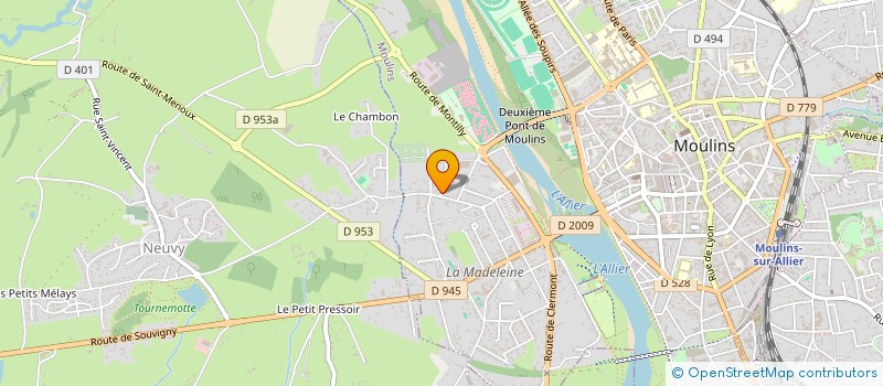 localisation de l'entreprise HRSP IMMOBILIER à MOULINS