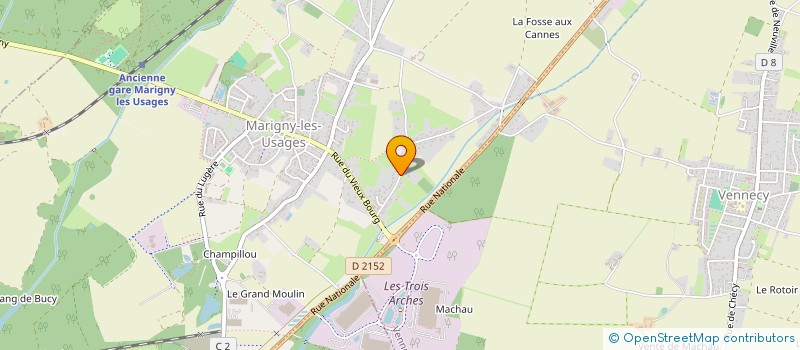 localisation de l'entreprise HRT COUVERTURE à MARIGNY-LES-USAGES