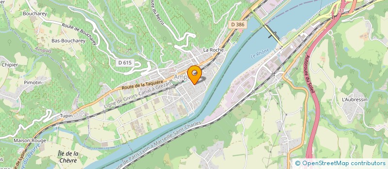 localisation de l'entreprise HRV AMPUIS 43  AMPUIS