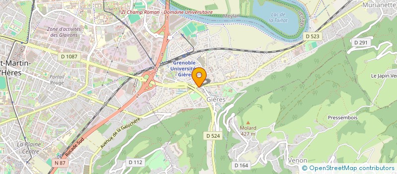 localisation de l'entreprise HRV CONSULTING  GIERES