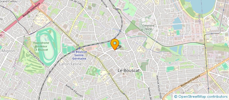 localisation de l'entreprise HRV INVESTISSEMENT  LE BOUSCAT