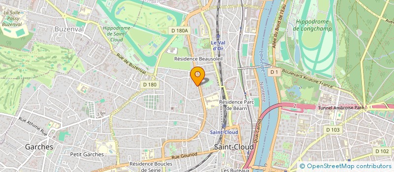 localisation de l'entreprise HRVB CONSEIL  SAINT-CLOUD