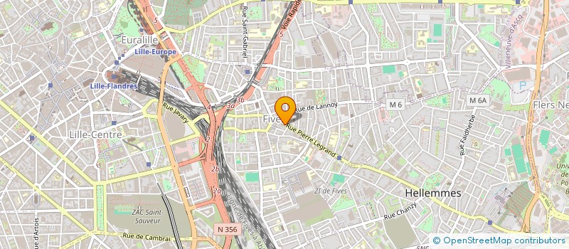 localisation de l'entreprise HS à LILLE