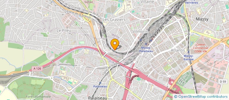 localisation de l'entreprise HS AUTO  PALAISEAU