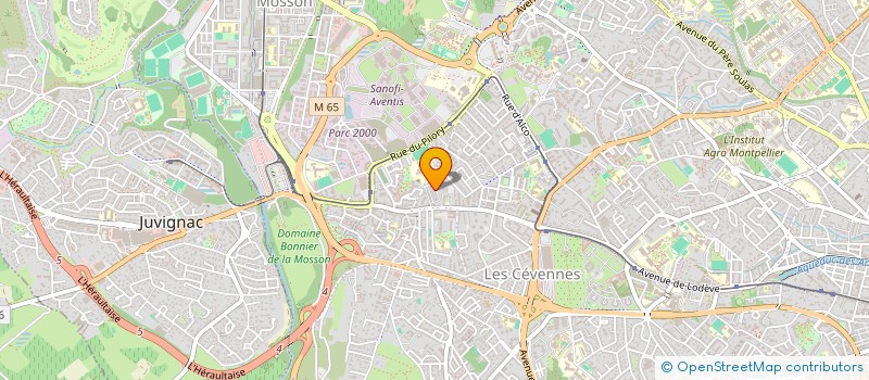 localisation de l'entreprise HS CONSTRUCTION  MONTPELLIER