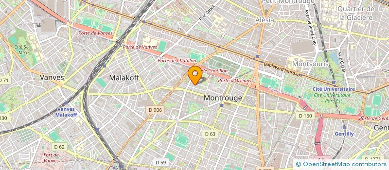 localisation de l'entreprise HS CONSULTING  MONTROUGE