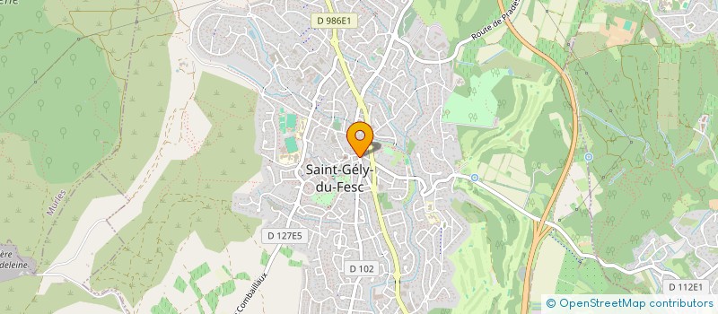 localisation de l'entreprise HS FOODING à SAINT-GELY-DU-FESC