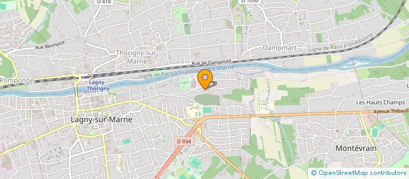 localisation de l'entreprise HS INVEST  LAGNY-SUR-MARNE