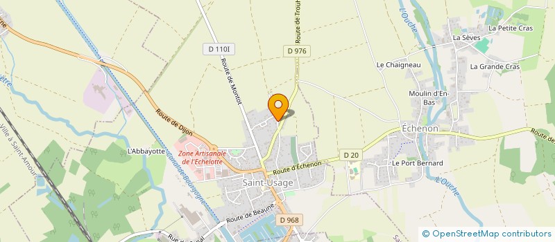 localisation de l'entreprise HS ISO-CHAUFFE  SAINT-USAGE