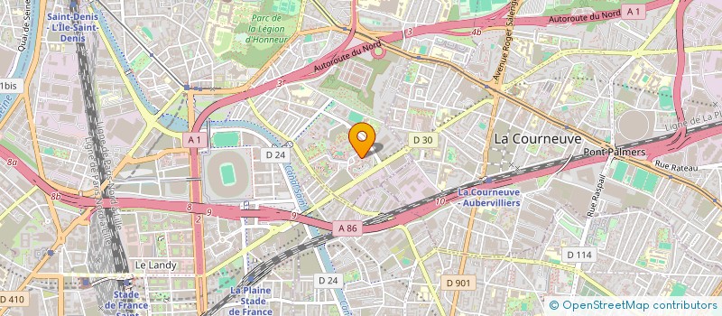 localisation de l'entreprise HS LOGISTIQUE  SAINT-DENIS