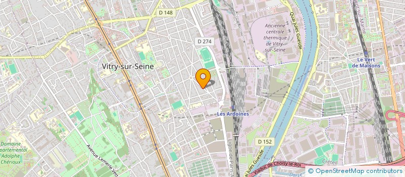 localisation de l'entreprise HS PEINTURE à VITRY-SUR-SEINE