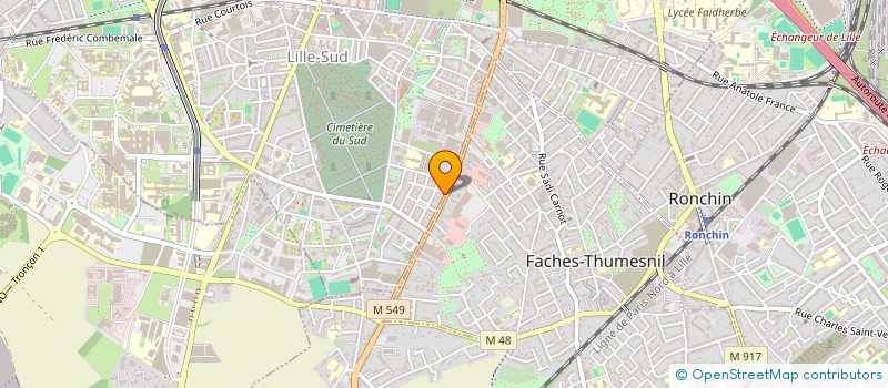 localisation de l'entreprise HS SUN à LILLE