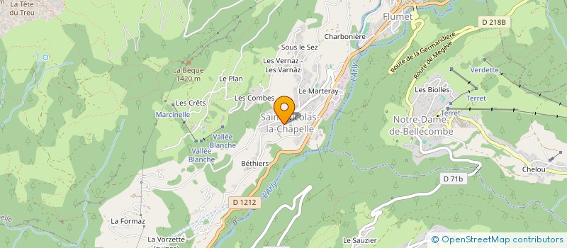 localisation de l'entreprise HS UGINE  UGINE