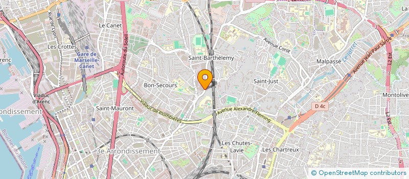 localisation de l'entreprise HS2B A24 à MARSEILLE