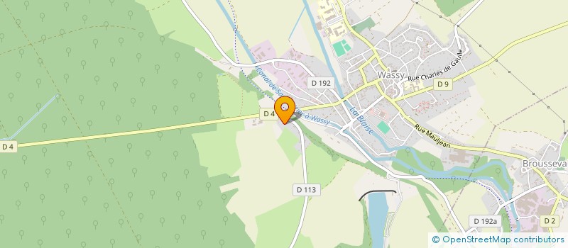 localisation de l'entreprise HS2M à WASSY