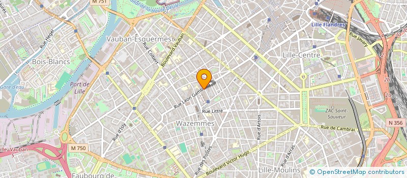 localisation de l'entreprise HSA à LILLE