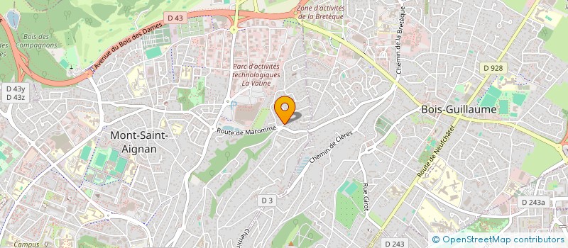 localisation de l'entreprise HSA  MONT-SAINT-AIGNAN