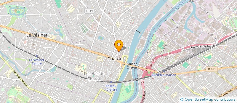 localisation de l'entreprise HSA  CHATOU