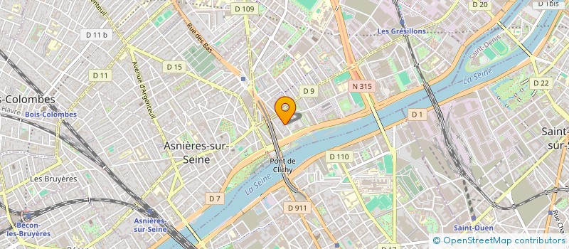 localisation de l'entreprise HSA CREATION à ASNIERES-SUR-SEINE