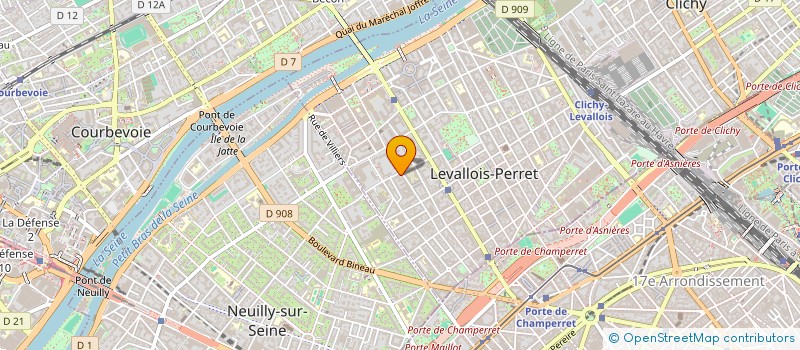 localisation de l'entreprise HSA RESTAURANT à LEVALLOIS-PERRET